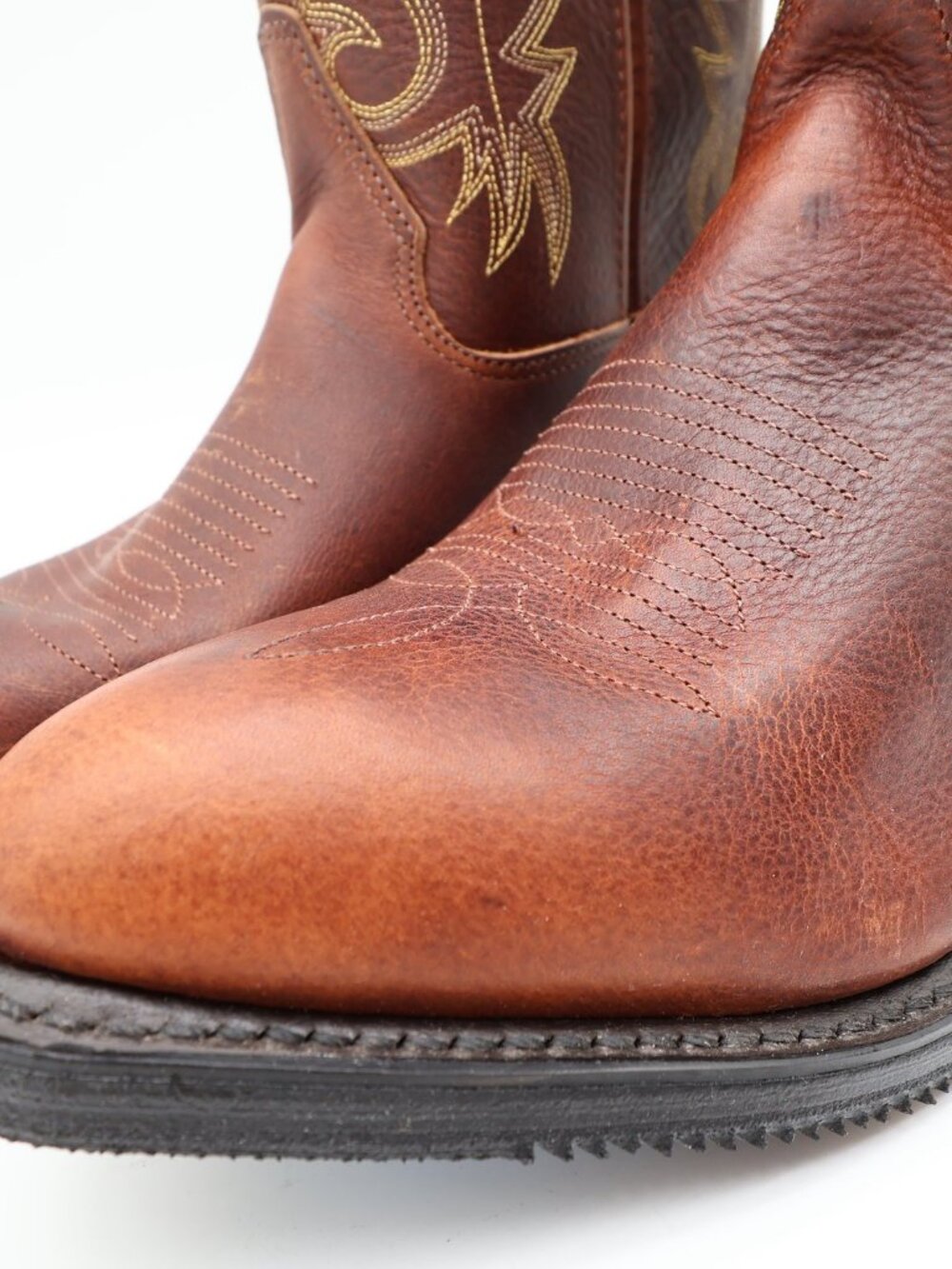 Double-H Boots Mens 8.5 D USA Leather Work Western Cowboy Boots NIB 3269 - Picture 6 of 16